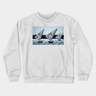 Lasers Sailing in Silhouette Crewneck Sweatshirt